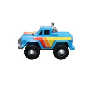 LJN Stunt Riders Pullback Toy Jeep Honcho Pickup Truck #5504 Blue Vintage 1982